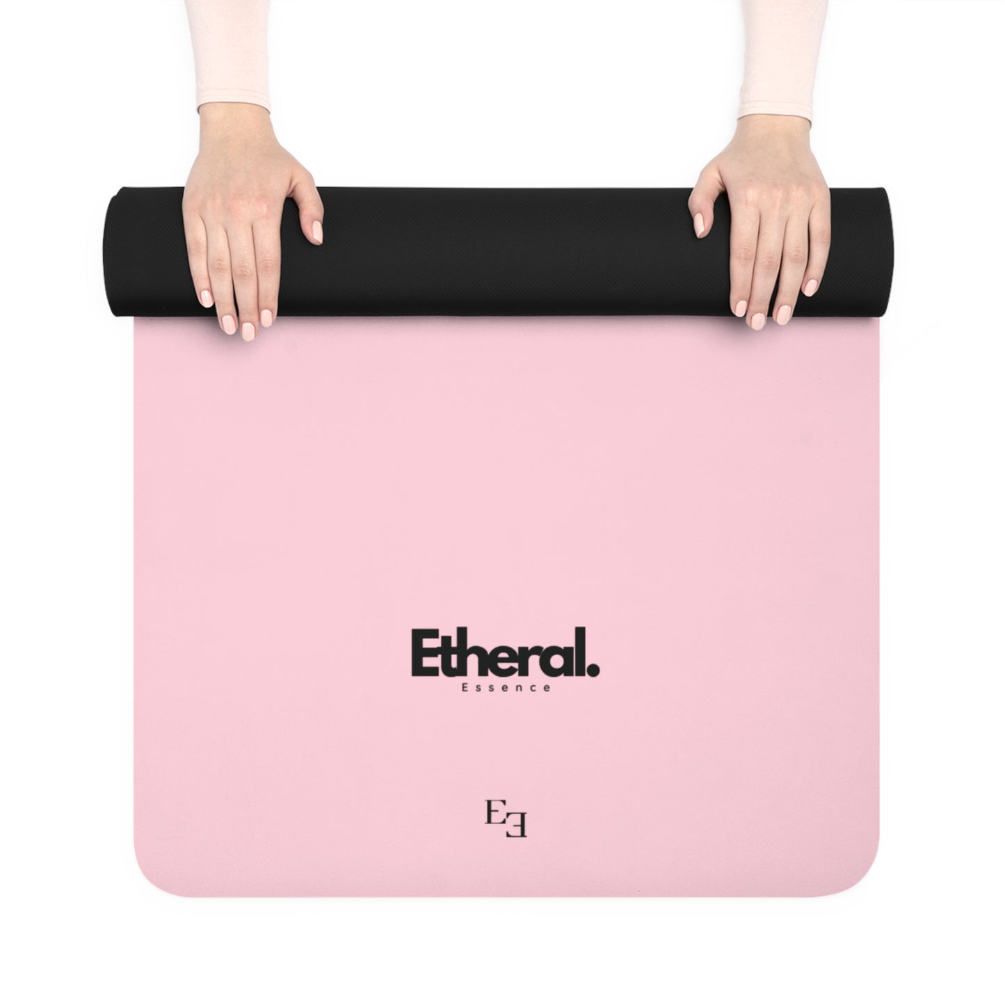 Etheral Essence Yoga Mat - Pink & Black Dual-Sided Fitness Essential